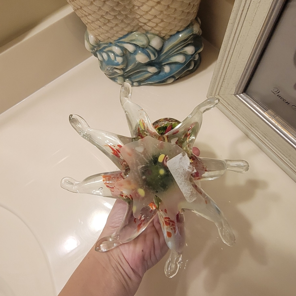 Colorful Glass Octopus Figurine - Picture 2 of 5
